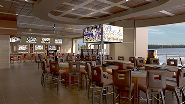 Riverbend Terrace II: Smoking Veranda | L'Auberge Casino Hotel Baton Rouge